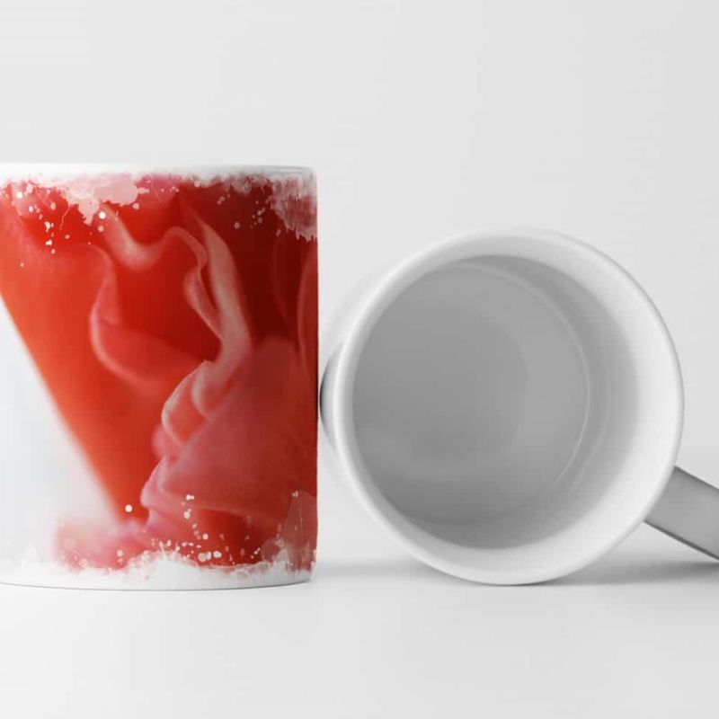 Tasse Geschenk Naturfotografie – rote Gladiole