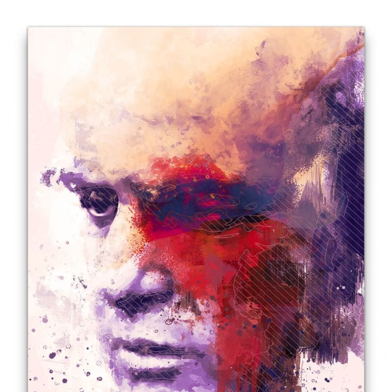 Apocalypse Now Marlon Brando Porträt Abstrakt Kunst Kultfilm Kriegsfilm 60x90cm Leinwandbild