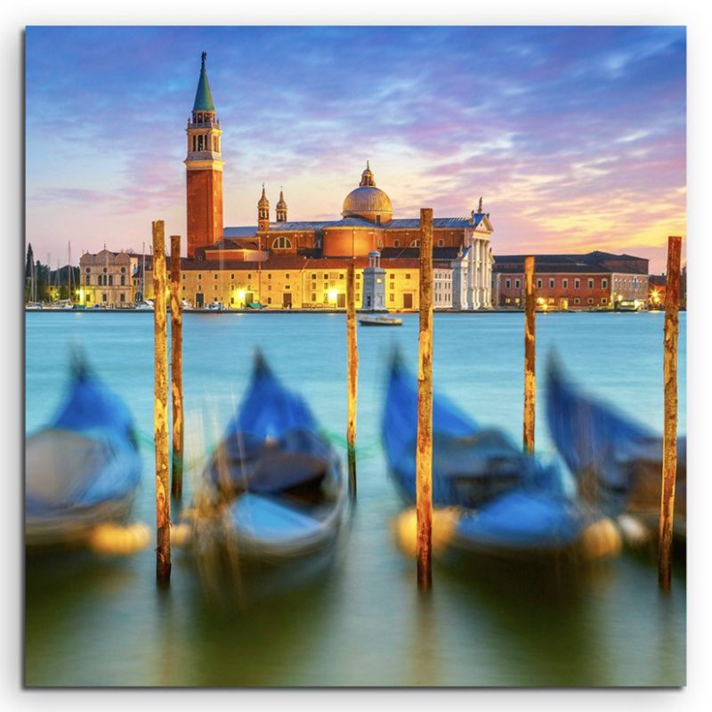 Landschaftsfotografie – Sonnenaufgang in Venedig, Italien auf Leinwand