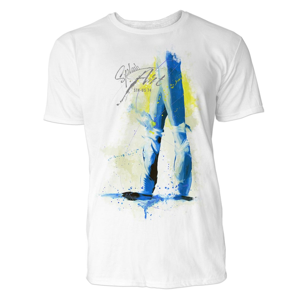 Ballerina Spitzentanz Sinus Art ® T-Shirt Crewneck Tee with Frontartwork