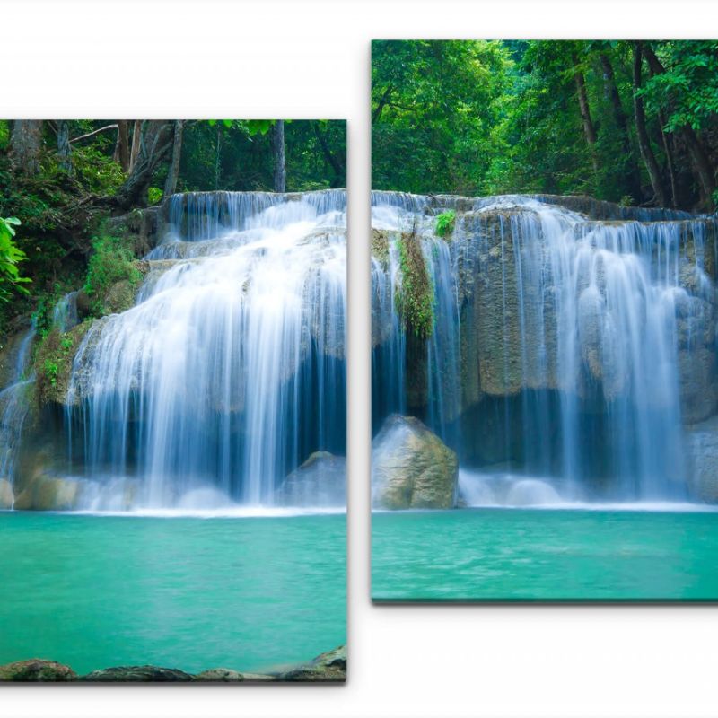 Wasserfall in Thailand Wandbild in verschiedenen Größen