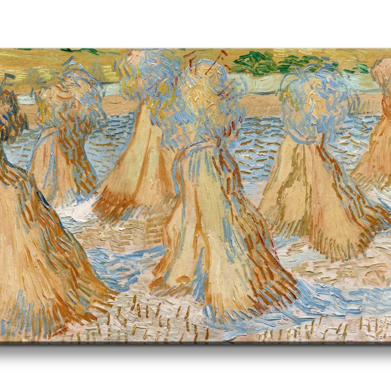 Remaster 120x60cm Vincent Van Gogh Impressionismus Weltberühmtes Gemälde Ernte Sommer Zeitlos