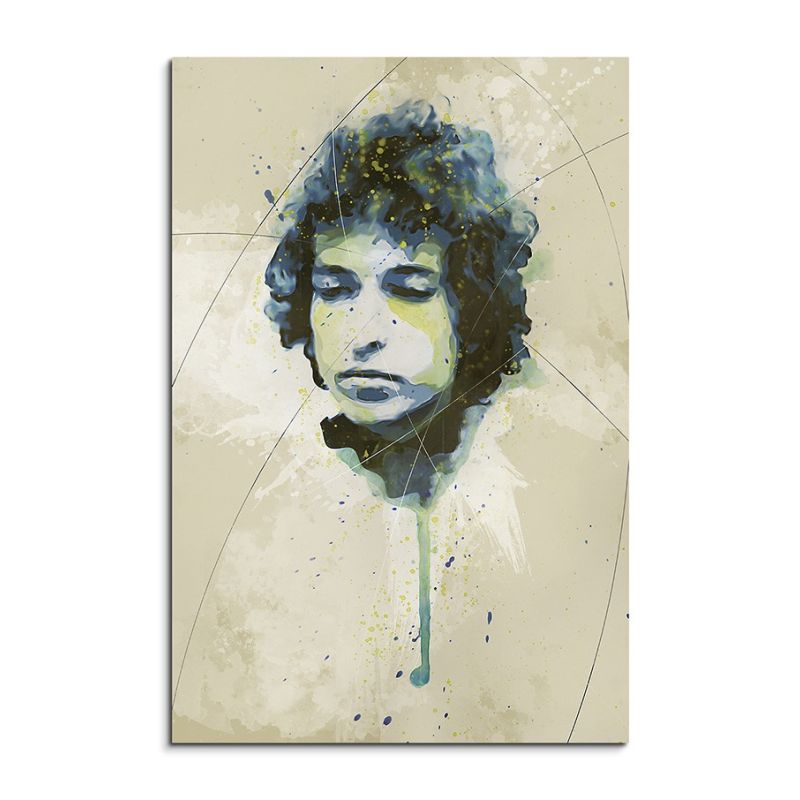 Bob Dylan I Aqua 90×60 cm Aquarell Kunstbild