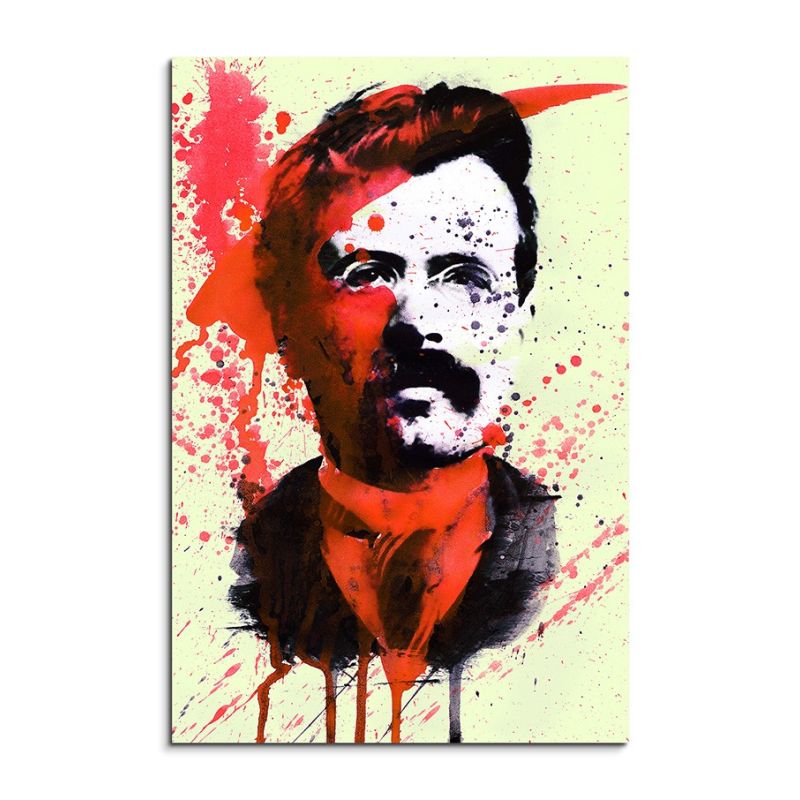 Friedrich Nietzsche II 90x60cm  Aquarell Art Leinwandbild