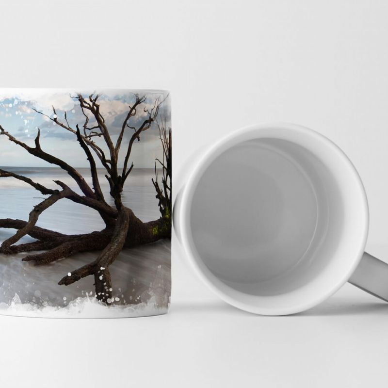 Tasse Geschenk Landschaftsfotografie – Baum in Boneyard Beach South Carolina USA