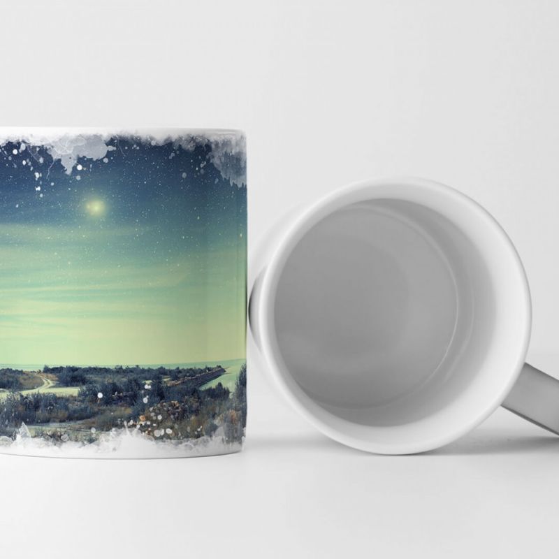 Tasse Geschenk Landschaftsfotografie – See bei Sternennacht