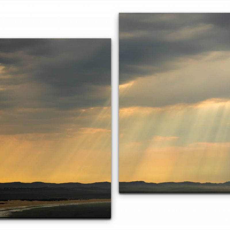 Sonnenstrahlen durch Wolken Wandbild in verschiedenen Größen