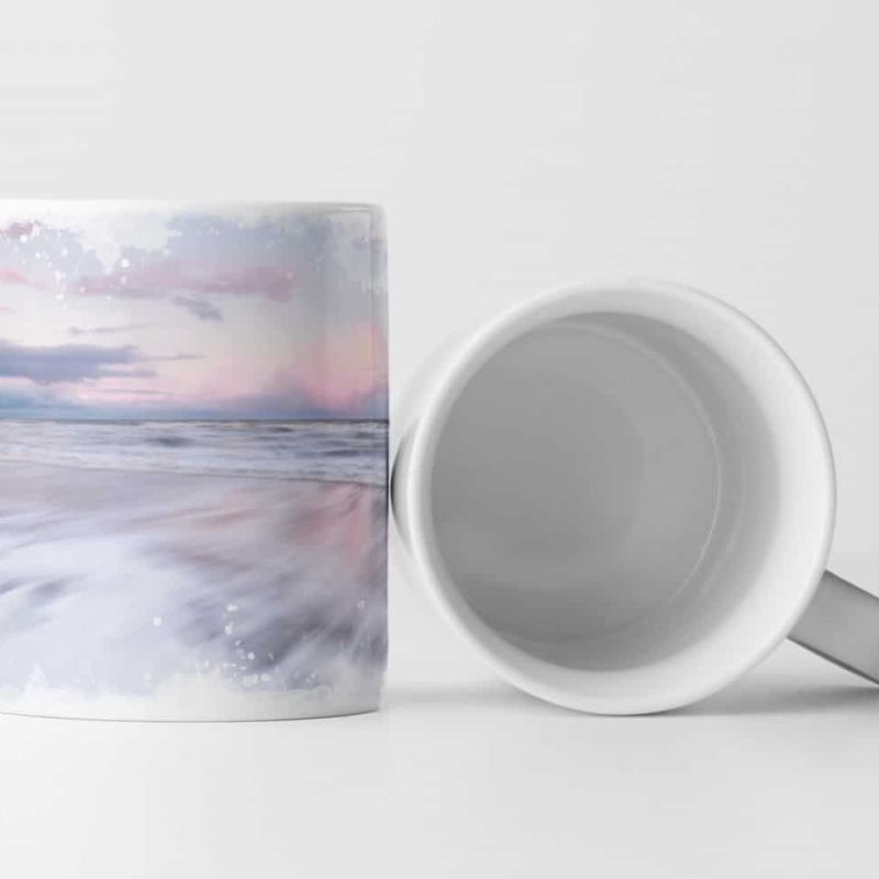 Tasse Geschenk Naturfotografie – Meereswellen lange Belichtung