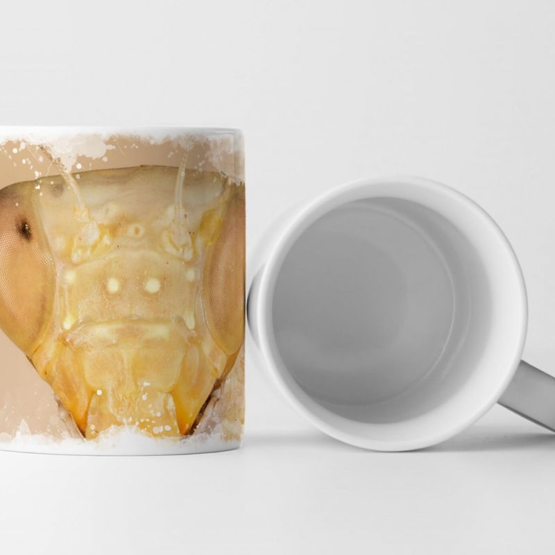 Tasse Geschenk Kopf einer Gottesanbeterin