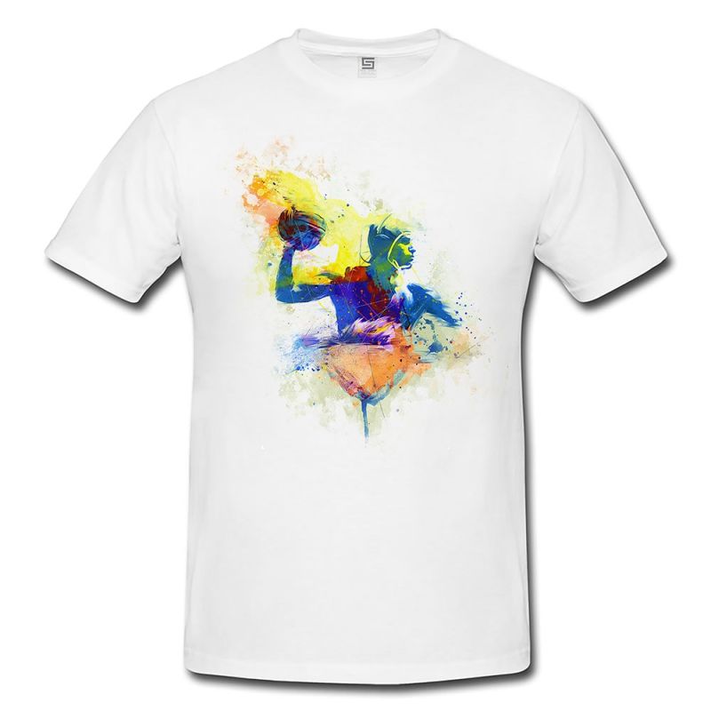 Wasserball II  Herren und Damen T-Shirt Sport Motiv aus Paul Sinus Aquarell