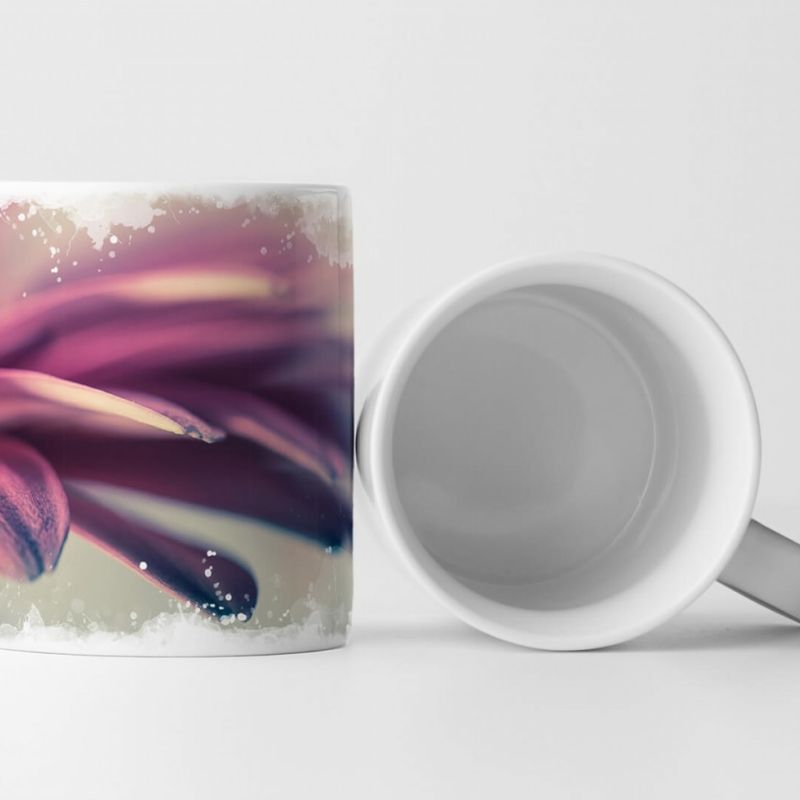 Tasse Geschenk Naturfotografie – Gerbera Blumen Nahaufnahme