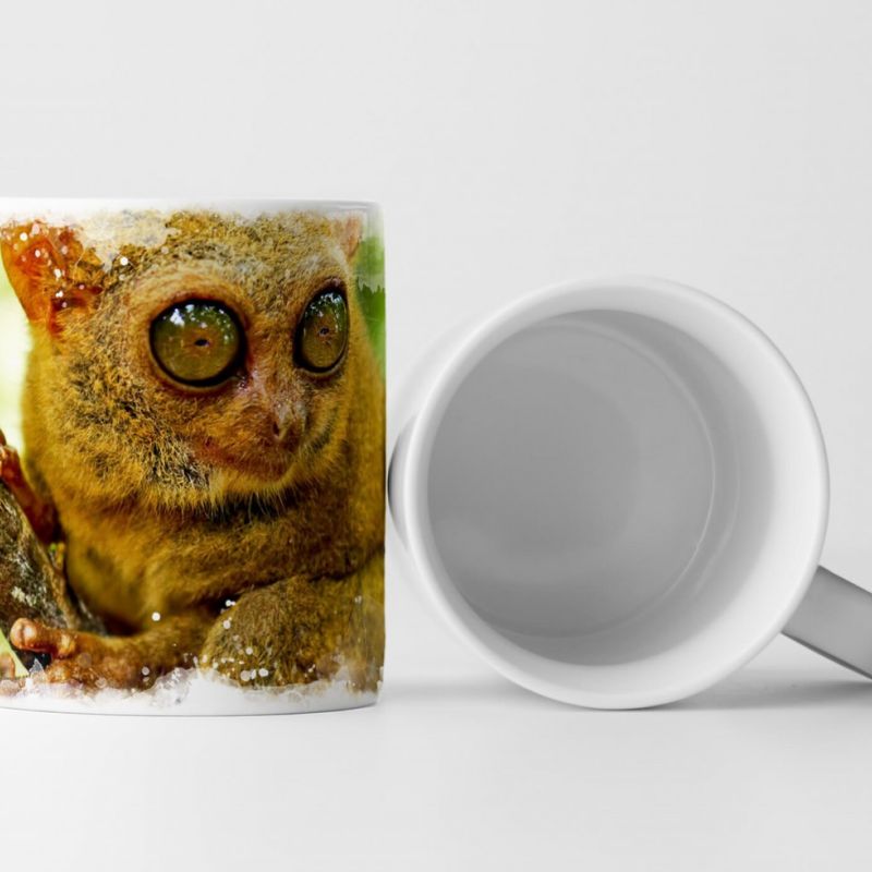 Tasse Geschenk Tierfotografie – Koboldmaki aus Bohol Philippinen