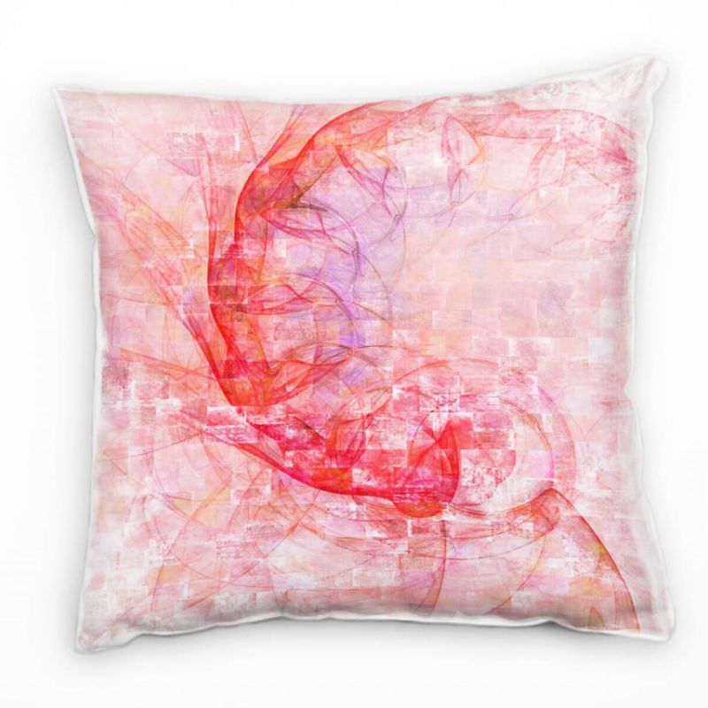 Couch Sofa Lounge Zierkissen in 40x40cm Leuchtrot Rosa Lila