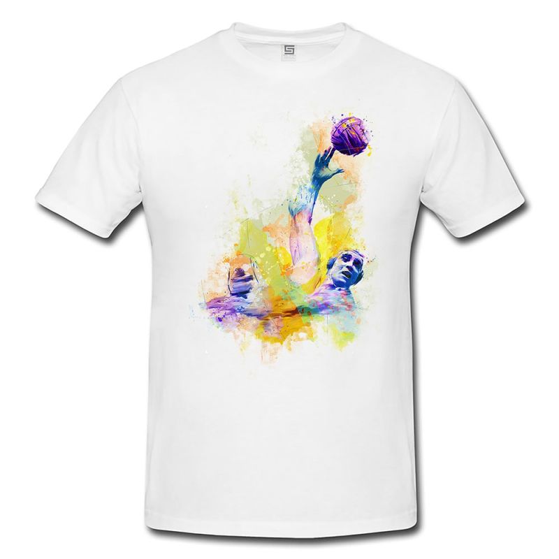 Wasserball  Herren und Damen T-Shirt Sport Motiv aus Paul Sinus Aquarell