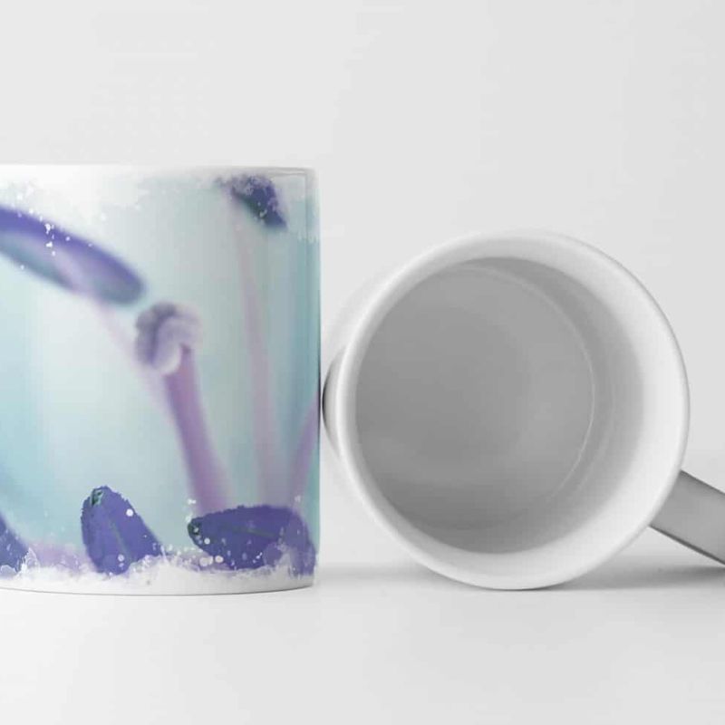 Tasse Geschenk Naturfotografie – Blaue Staubbeutel