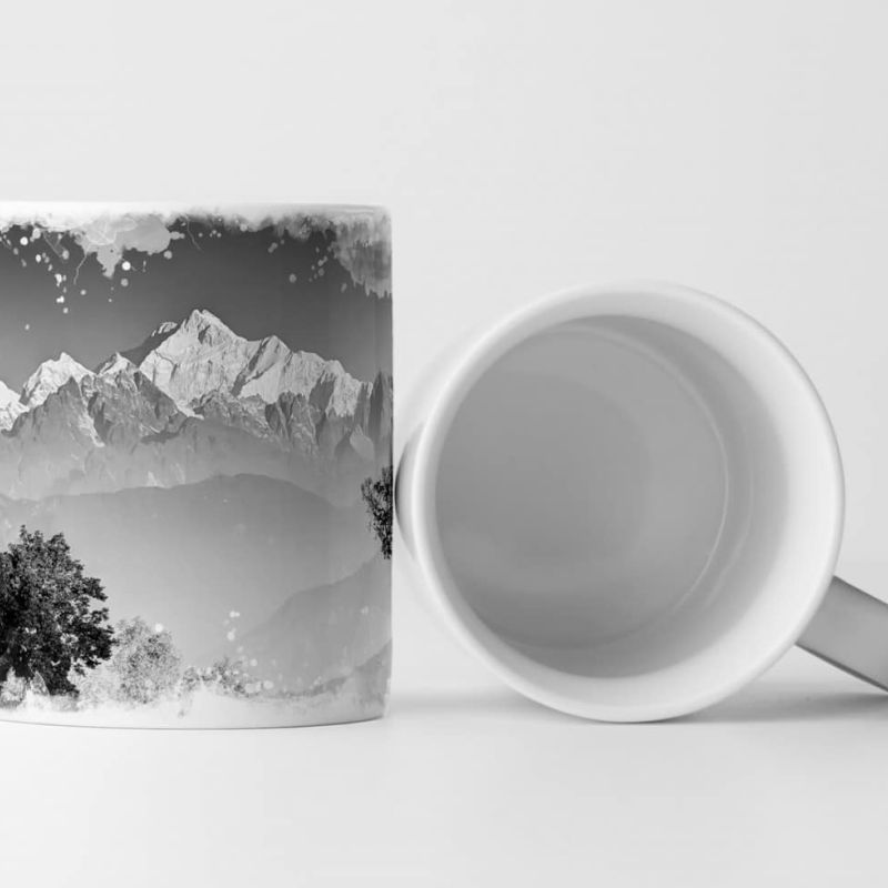 Tasse Geschenk Naturfotografie – Landschaft in schwarz-weiß