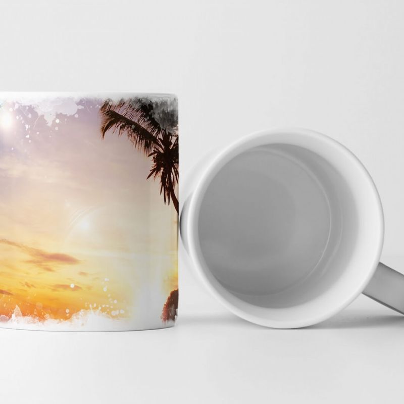 Tasse Geschenk Landschaftsfotografie – Sonnenuntergang über dem Meer