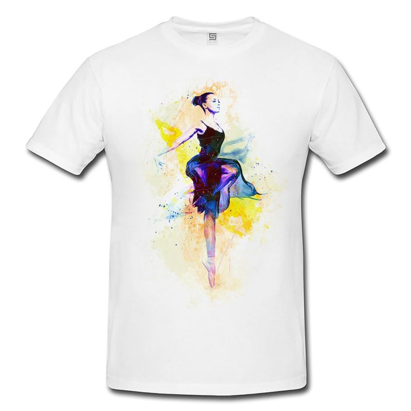 Ballett II  Herren und Damen T-Shirt Sport Motiv aus Paul Sinus Aquarell