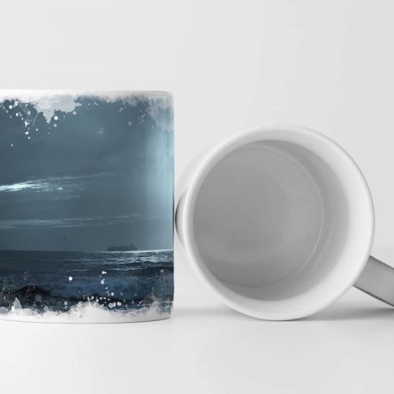 Tasse Geschenk Landschaftsfotografie – Portugiesische Küste bei Sonnenaufgang