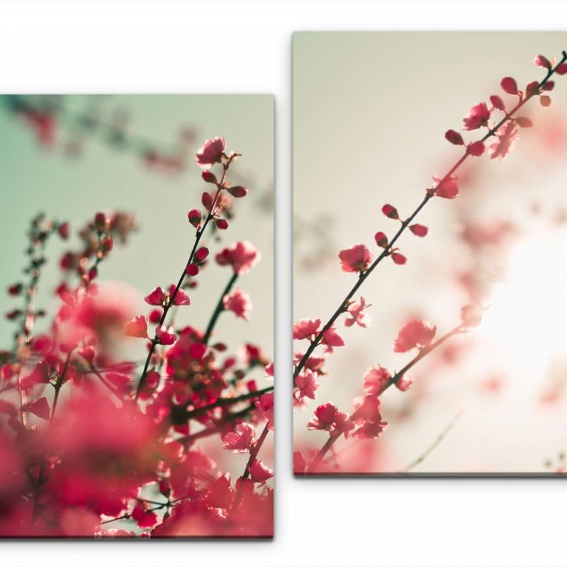 asiatische Kirschblüten Wandbild in verschiedenen Größen