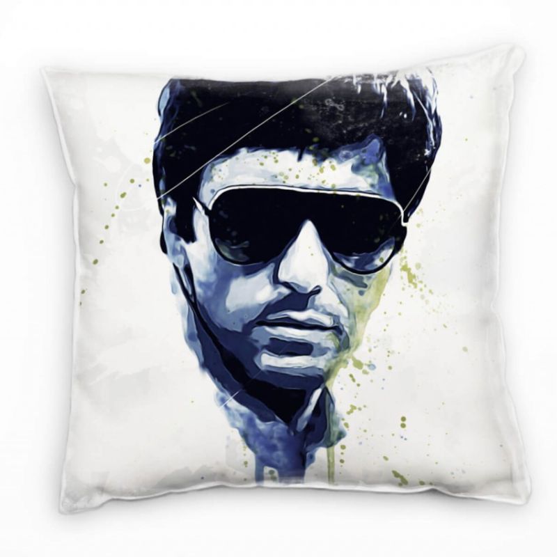 Al Pacino Scarface Deko Kissen Bezug 40x40cm für Couch Sofa Lounge Zierkissen