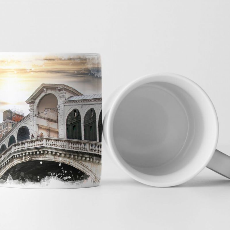 Tasse Geschenk Architekturfotografie – Rialto Brücke Venedig Italien