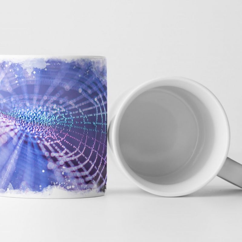 Tasse Geschenk Spinnennetz – Tautropfen