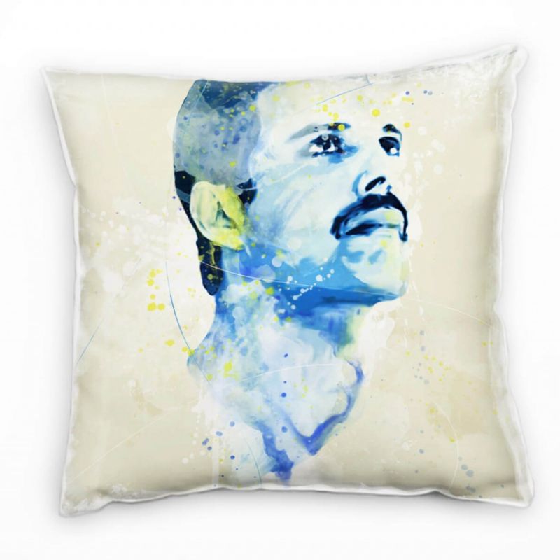 Freddie Mercury IV Deko Kissen Bezug 40x40cm für Couch Sofa Lounge Zierkissen