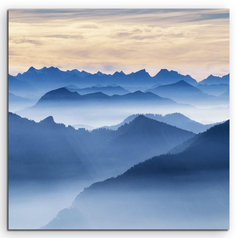 Landschaftsfotografie – Wendelstein Gebirge, Bayern auf Leinwand