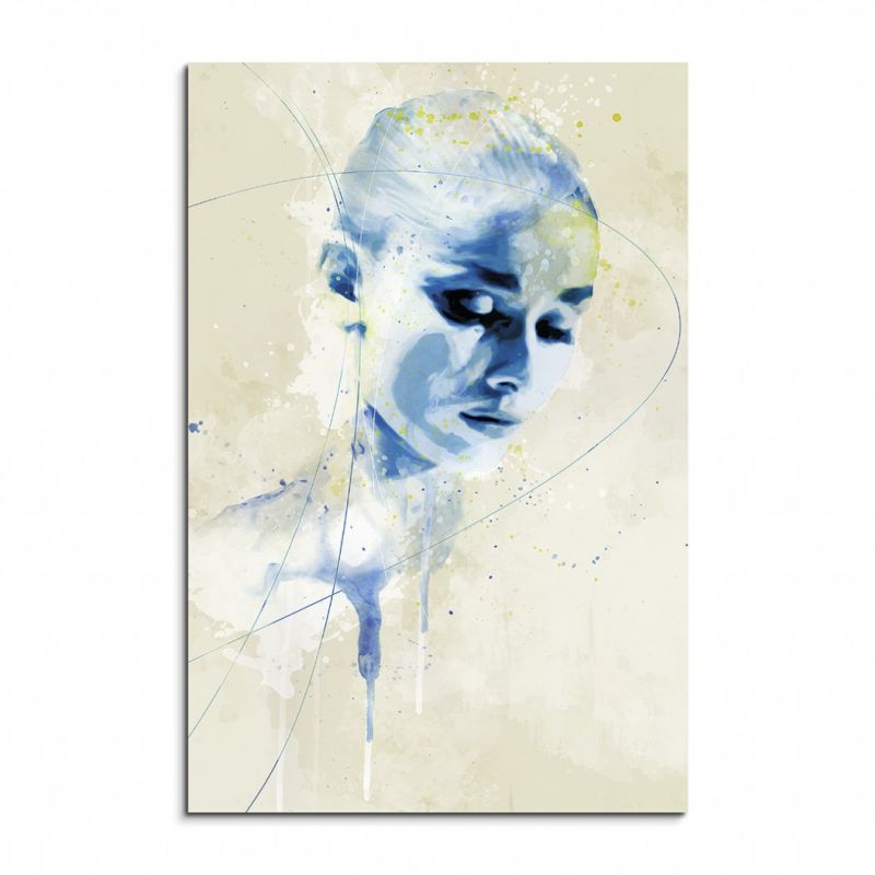 Audrey Hepburn IV Aqua 90x60cm Wandbild Aquarell Art