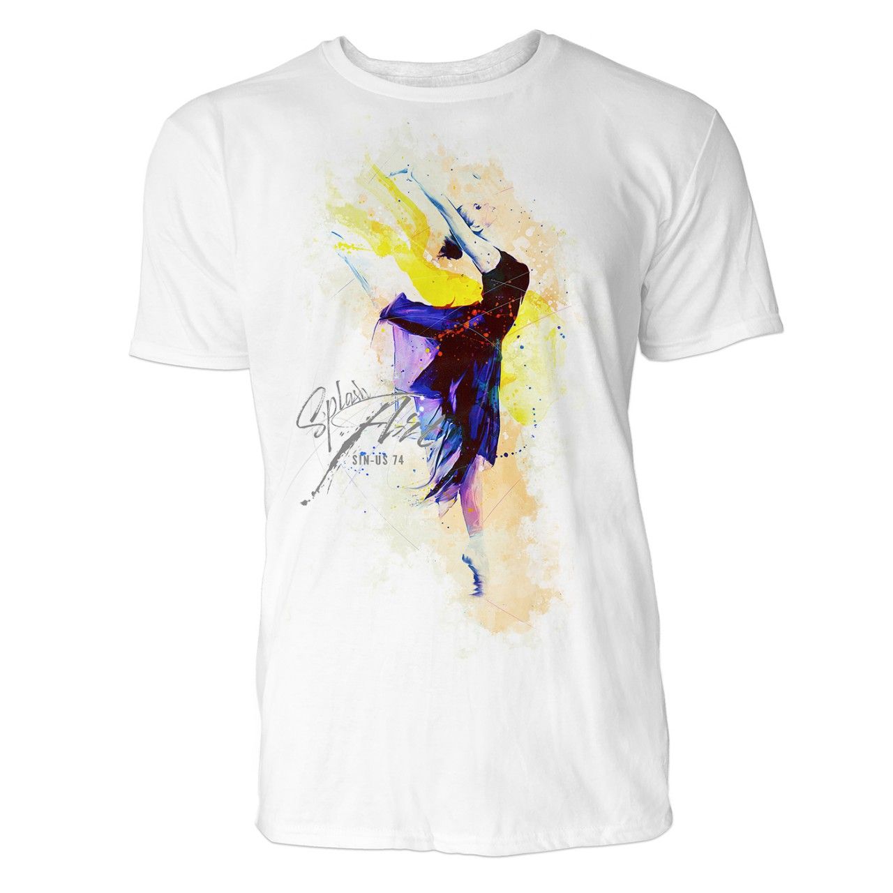 Ballerina Ballone Sinus Art ® T-Shirt Crewneck Tee with Frontartwork