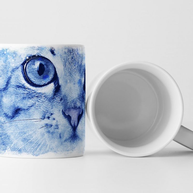 Cute Cat Tasse als Geschenk,  Design Sinus Art