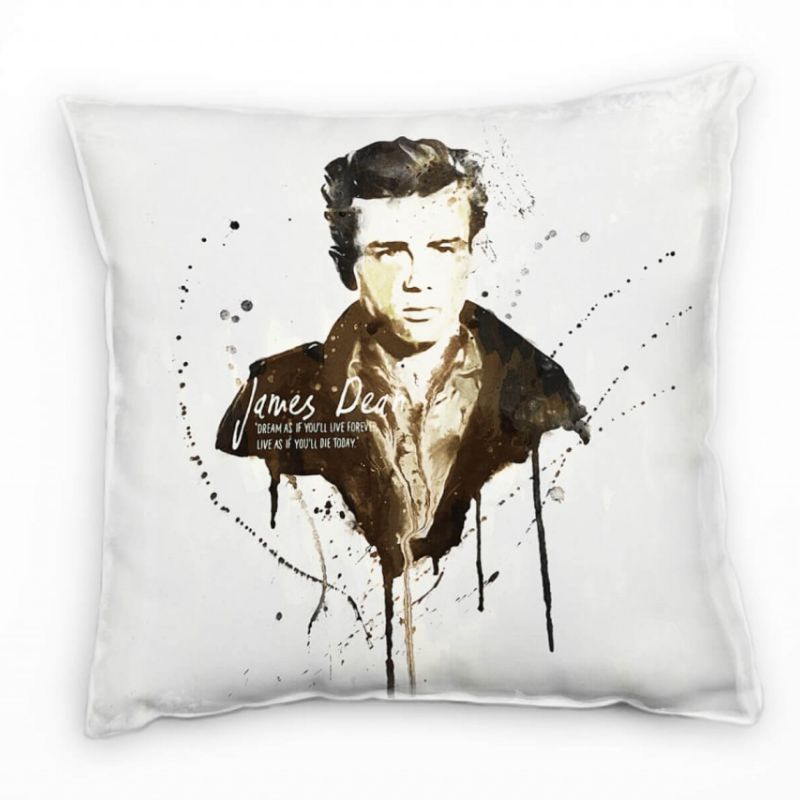 James Dean Deko Kissen Bezug 40x40cm für Couch Sofa Lounge Zierkissen