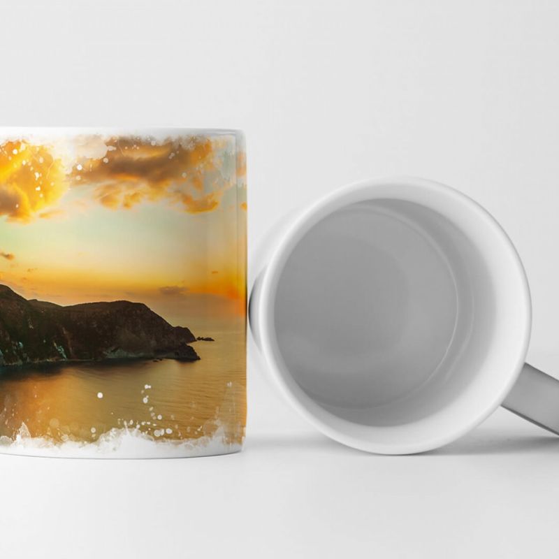 Tasse Geschenk Landschaftsfotografie – Sonnenaufgang in Cephalonia Griechenland