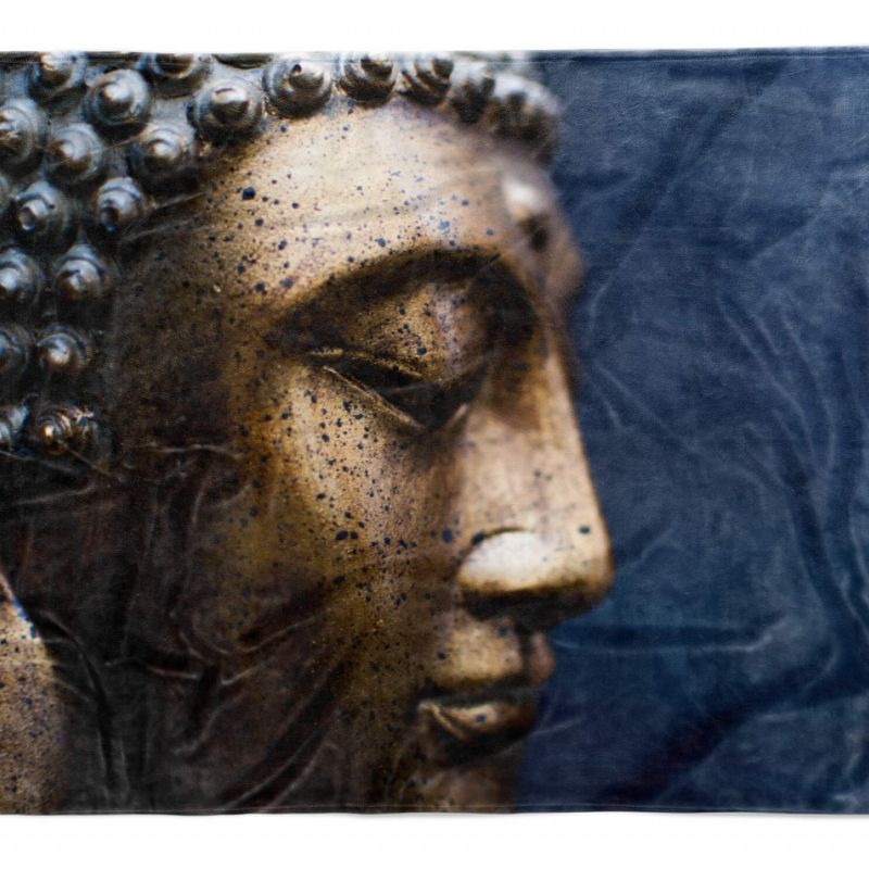 Handtuch Strandhandtuch Saunatuch Kuscheldecke  mit Fotomotiv Buddha Buddhismus