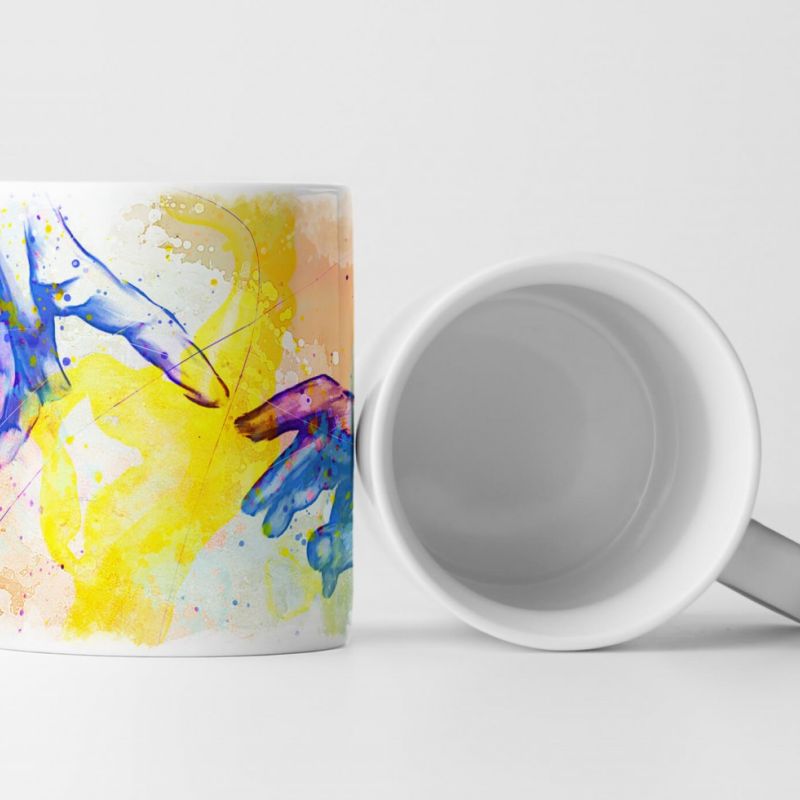 Michelangelo Hands Tasse als Geschenk,  Design Sinus Art