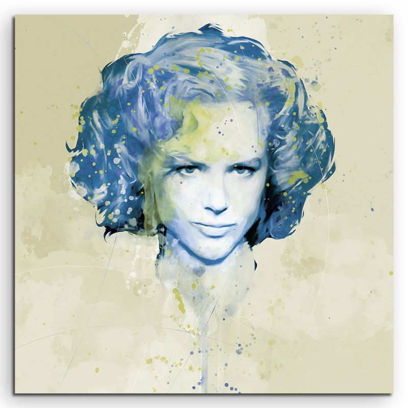 Nicole Kidman Aqua 60x60cm Wandbild Aquarell Art