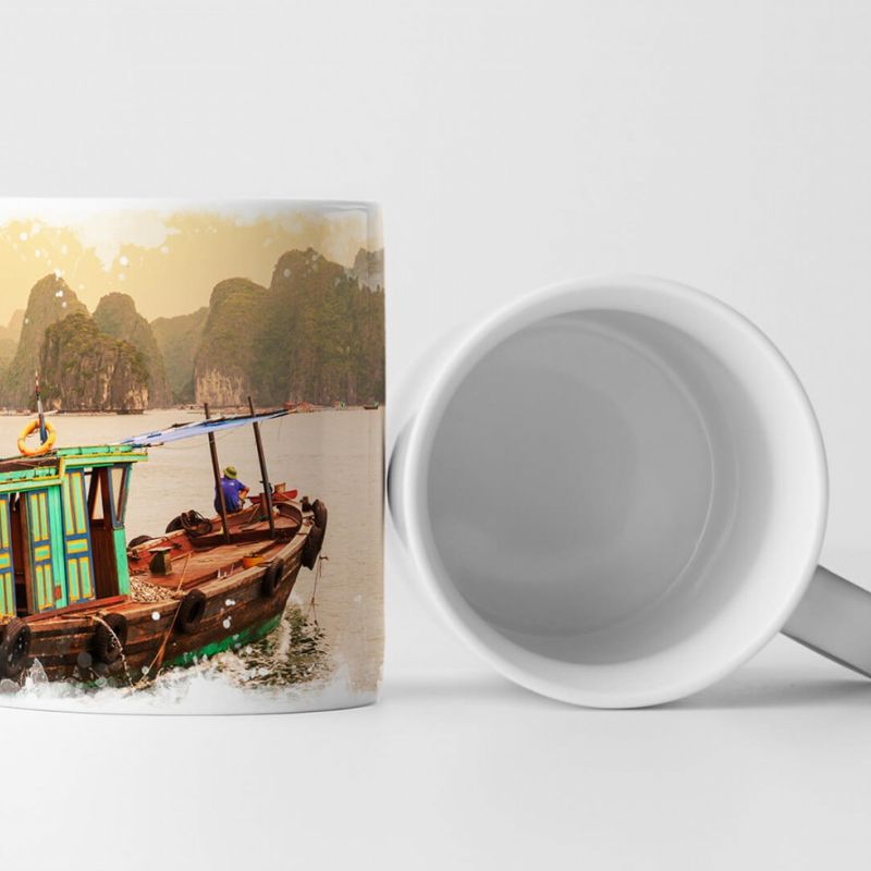 Tasse Geschenk Landschaftsfotografie – Halong Bay in Vietnam