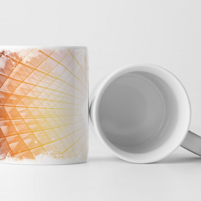 Tasse Geschenk Sonnenlicht und Wolkenkratzer