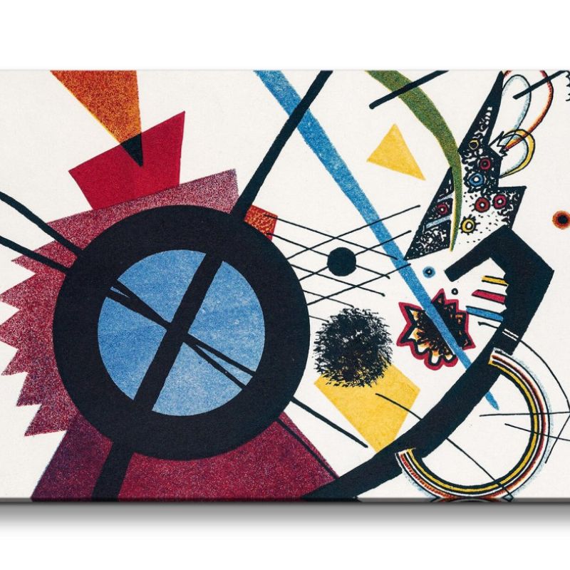 Remaster 120x60cm Wassily Kandinsky weltberühmtes Wandbild Violet Abstrakt zeitlose Kunst