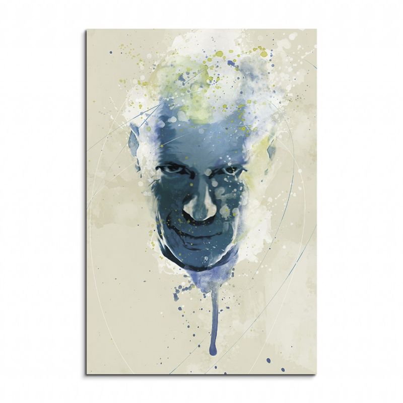 Bruce Willis IV Aqua 90x60cm Wandbild Aquarell Art