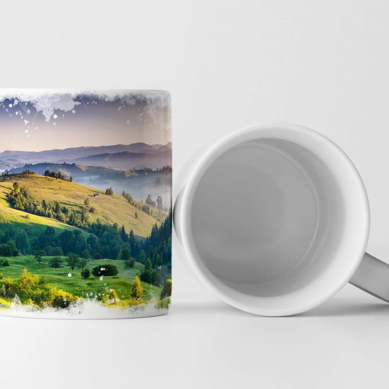 Tasse Geschenk Landschaftsfotografie – Dramatische Morgensonne Ukraine