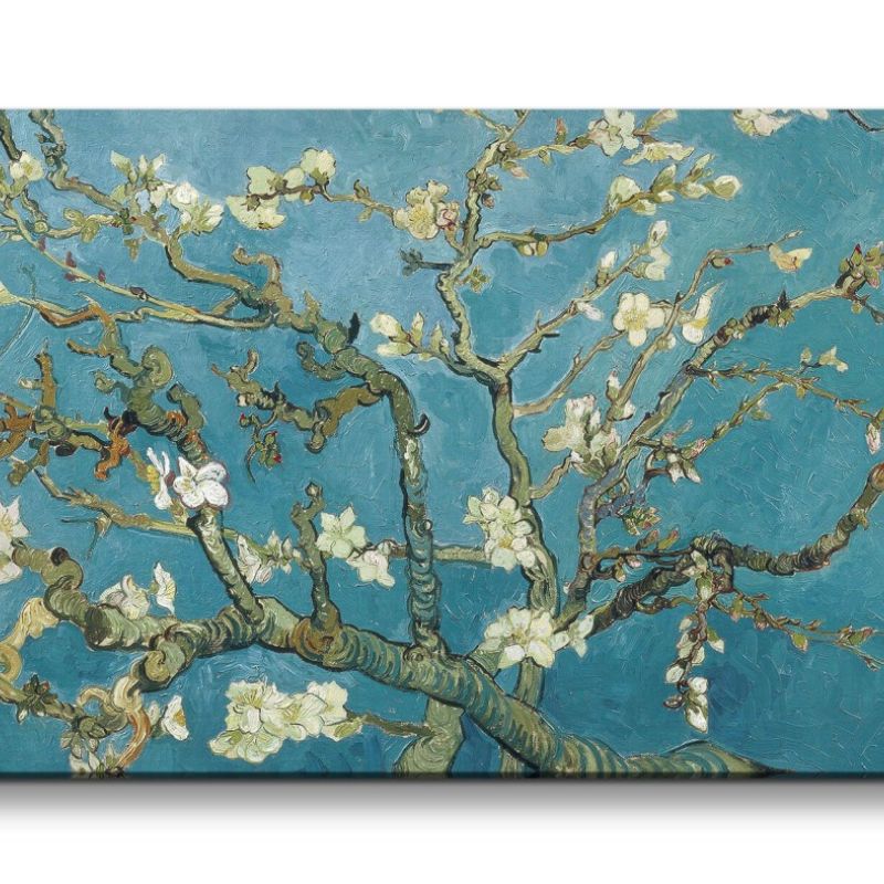 Remaster 120x60cm Vincent van Gogh’s Mandelbaum in Blüte Baumblüten Weltberühmt Zeitlos