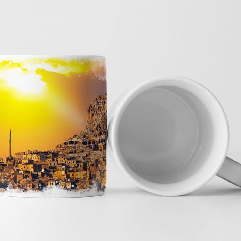 Tasse Geschenk Landschaftsfotografie – Sonniges Cappadocia Abruzzen Italien