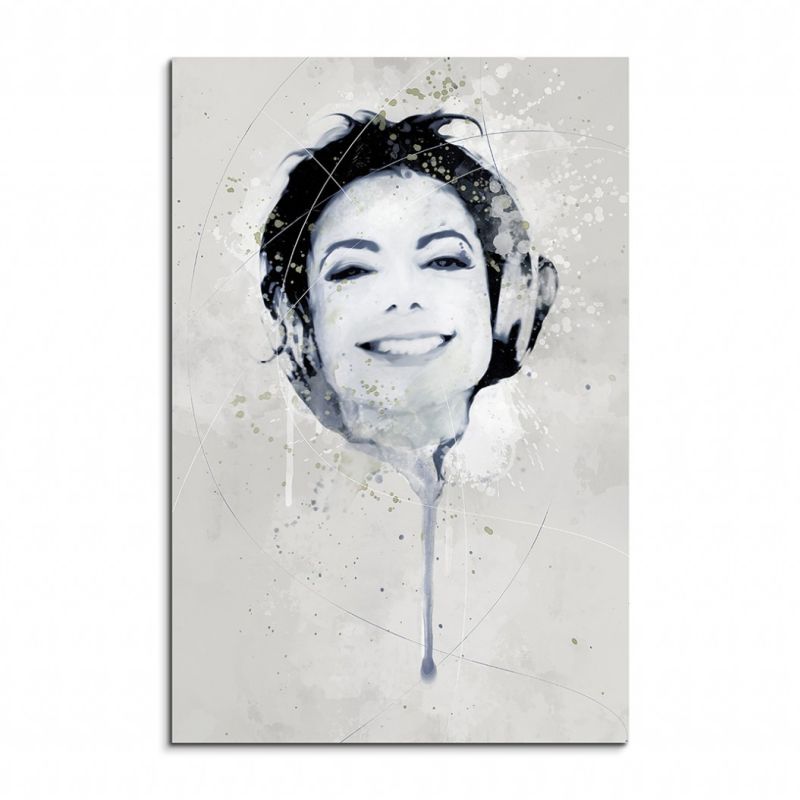 Michael Jackson III Aqua 90x60cm Wandbild Aquarell Art