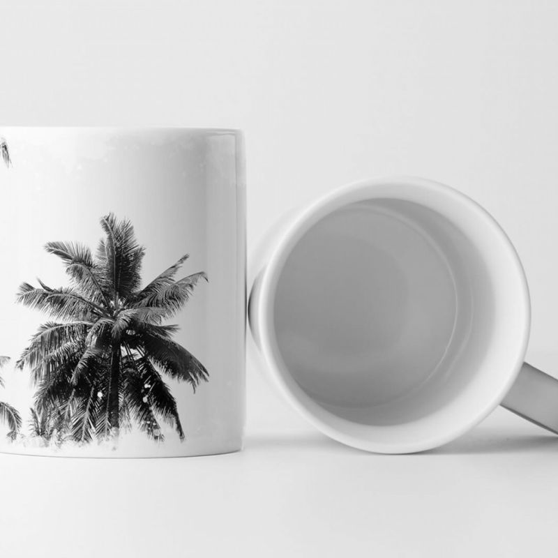 Tasse Geschenk Naturfotografie – Kokospalmen mit Himmel