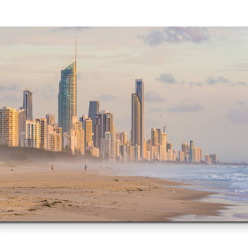 Blick von Surfers Paradise auf Gold Coast  – Leinwandbild