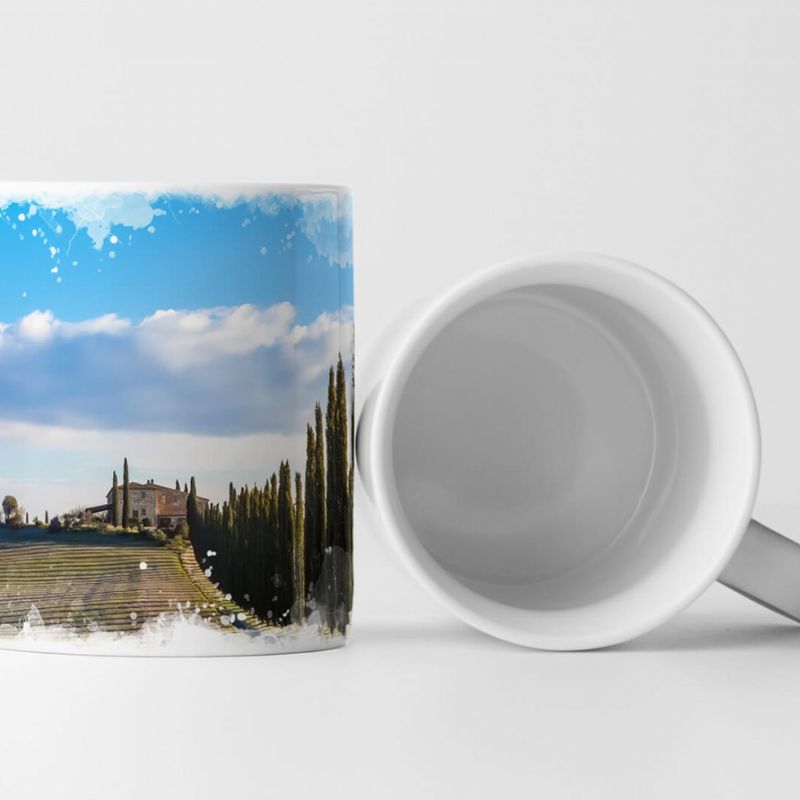 Tasse Geschenk Landschaftsfotografie – Val d’Orcia Italien