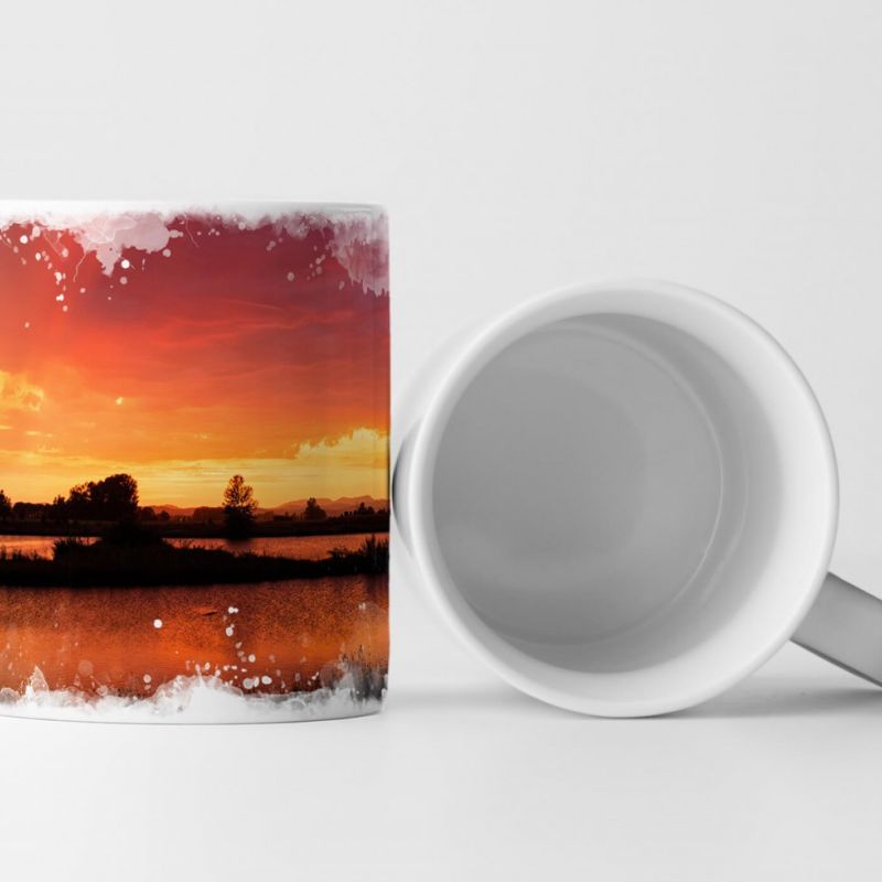 Tasse Geschenk Orange Pink – Sonnenuntergang