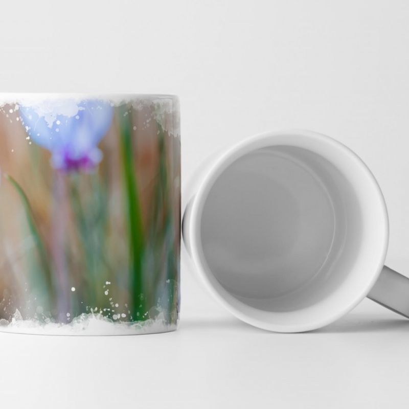 Tasse Geschenk Wiese mit Alpenveilchen